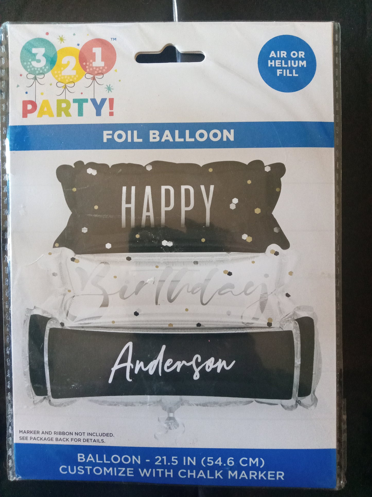 Big foil birthday balloon