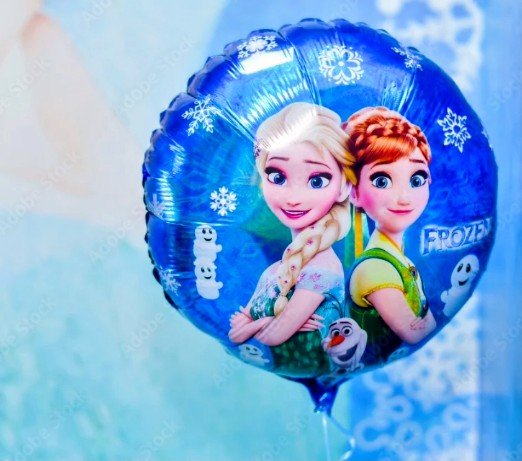 3D star and frozen balloon