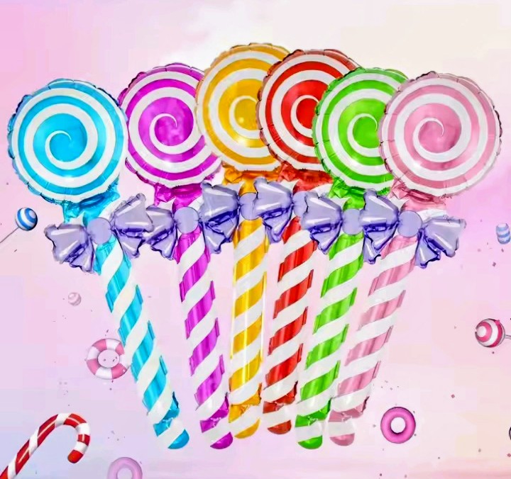 30"foil balloons( lollipops)6pc